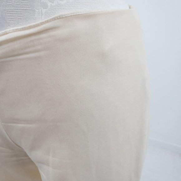 Ralph Lauren 6 Wide Leg Wool Trouser Pants Cream - Picture 2 of 10